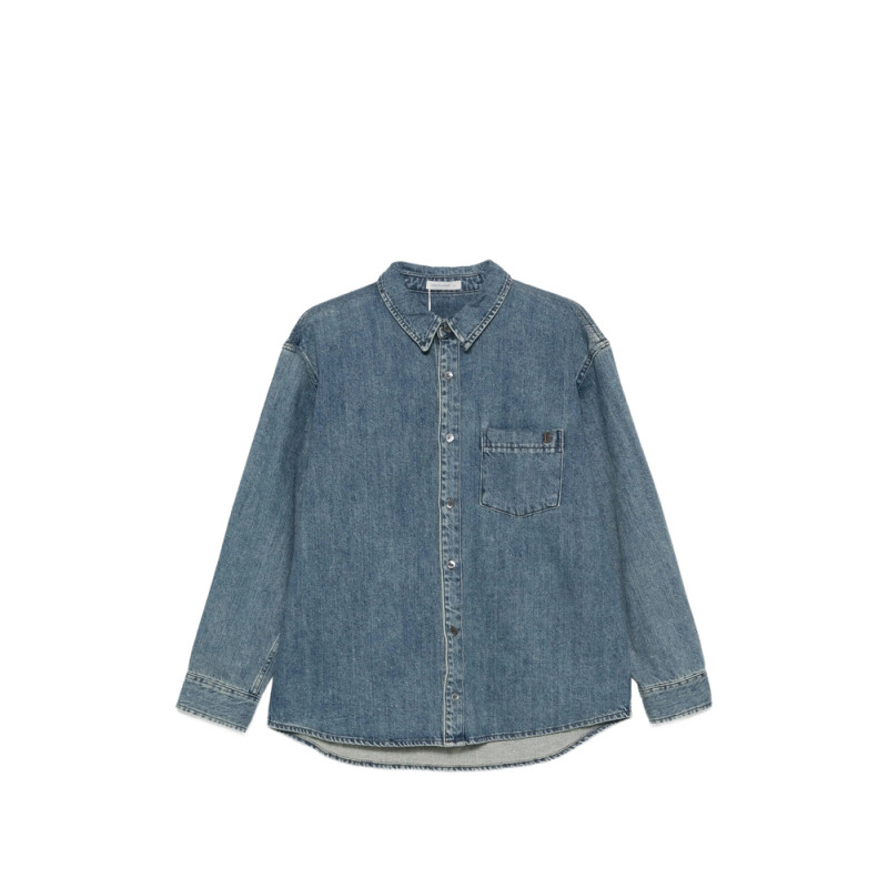 Low Classic Faded-effect Denim Shirt