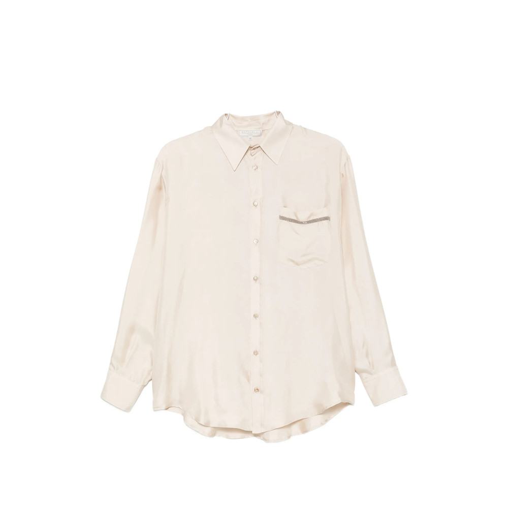 Antonelli Beaded-trim Pocket Shirt