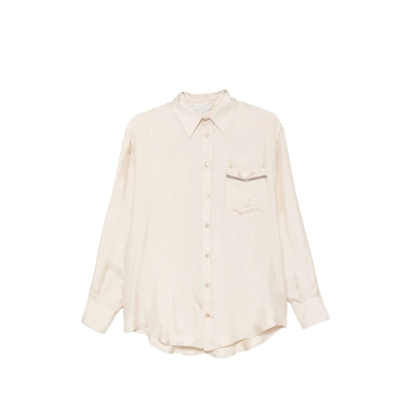 Antonelli Beaded-trim Pocket Shirt