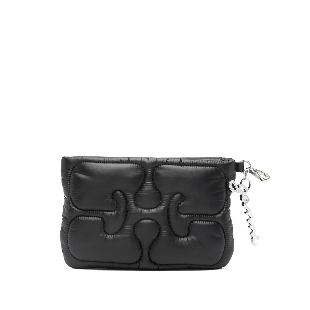 Ganni Quilted Chain Purse