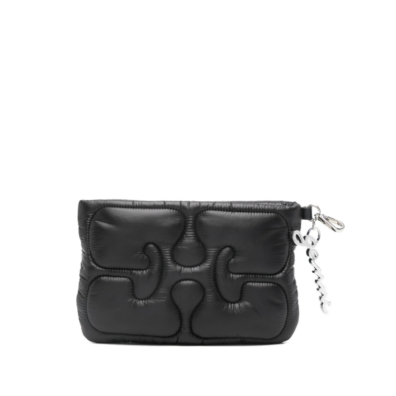 Ganni Quilted Chain Purse