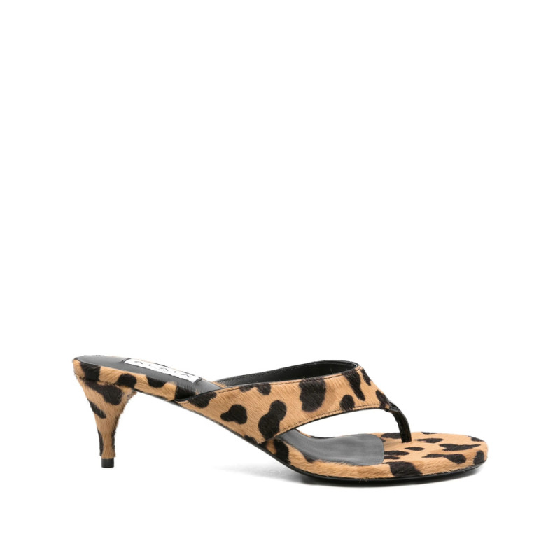 Alaïa Leopard-print Kitten-heel Mules