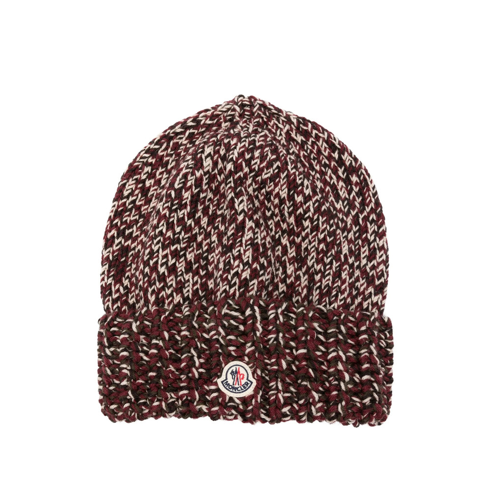 Moncler Cable-knit Logo-detail Beanie