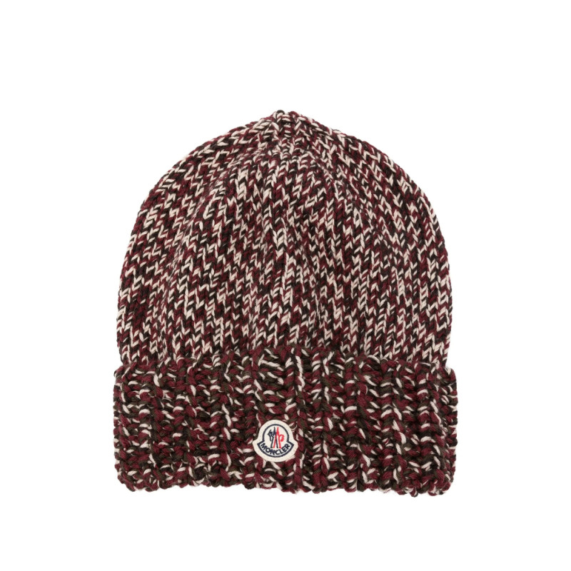 Moncler Cable-knit Logo-detail Beanie