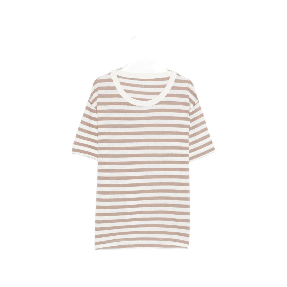 Majestic Filatures Striped Short-sleeve T-shirt