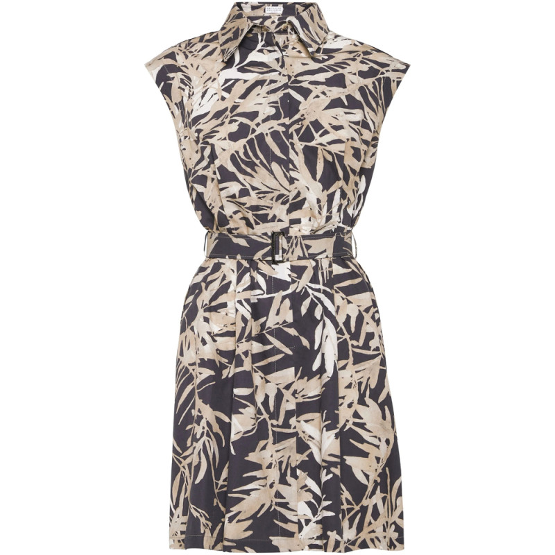 Brunello Cucinelli Abstract-print Mini Dress