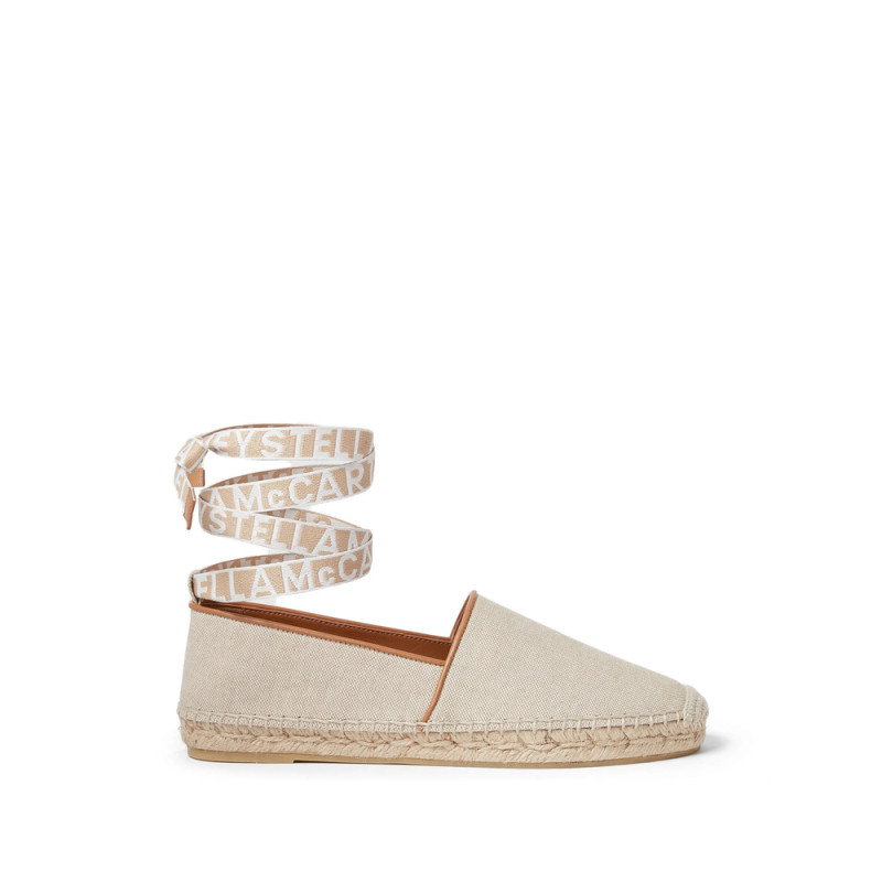 Stella Mccartney Logo-lettering Flat Espadrilles