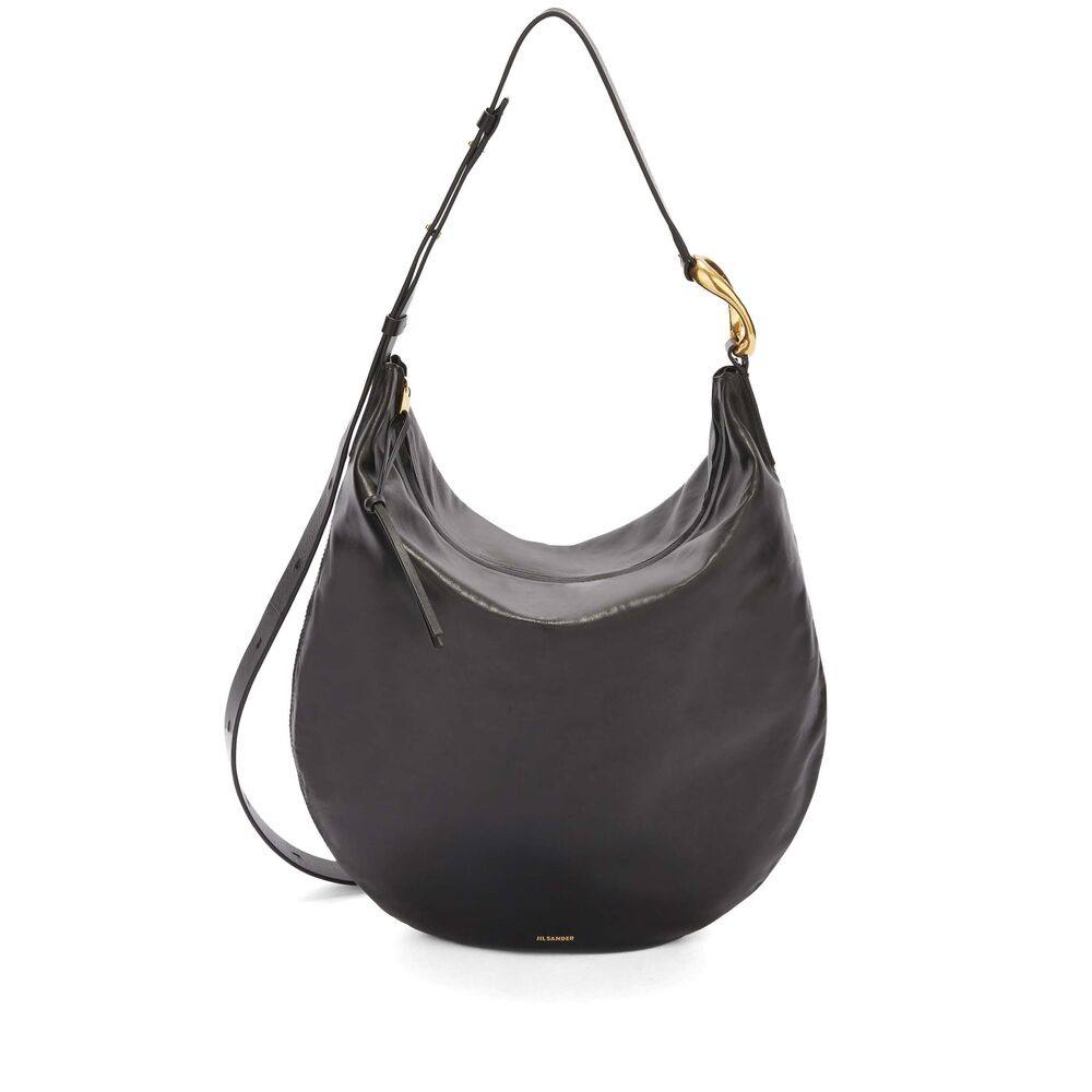 Jil Sander Medium Moon Leather Shoulder Bag