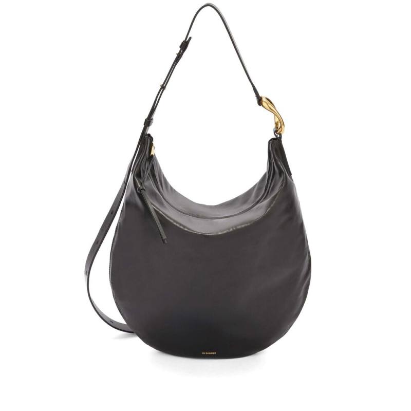 Jil Sander Medium Moon Leather Shoulder Bag