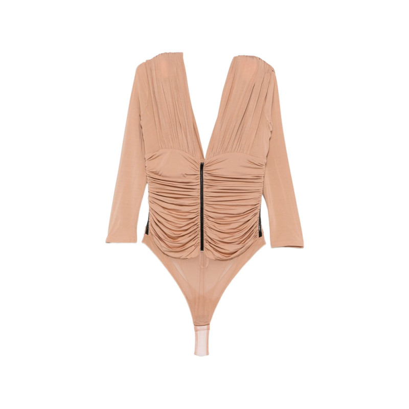 Elisabetta Franchi Ruched Long-sleeve Blouse