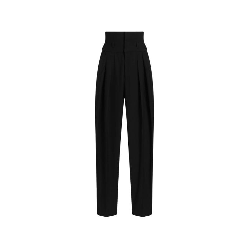 Dolce & Gabbana Pinstripe Wool Jacquard Trousers