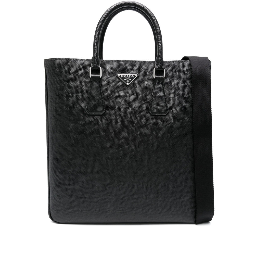 Prada Triangle-logo Tote Bag