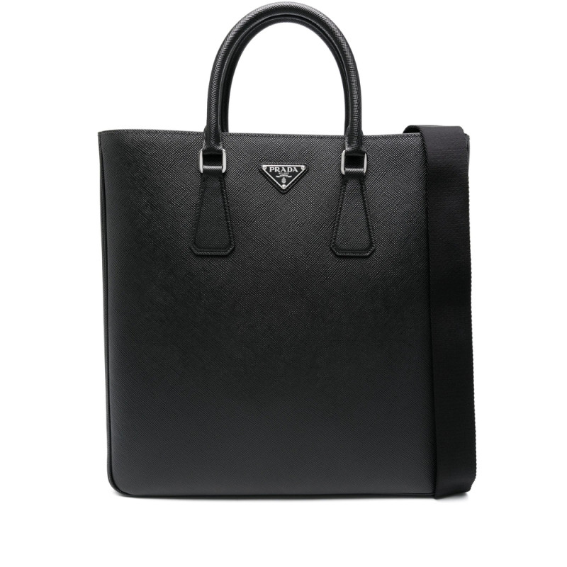 Prada Triangle-logo Tote Bag