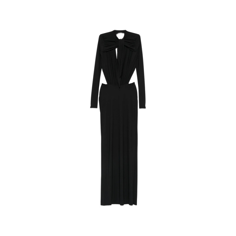 Amazuin Denise Cut-out Ruched Maxi Dress