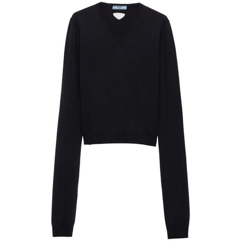 Prada Wool V-neck Sweater