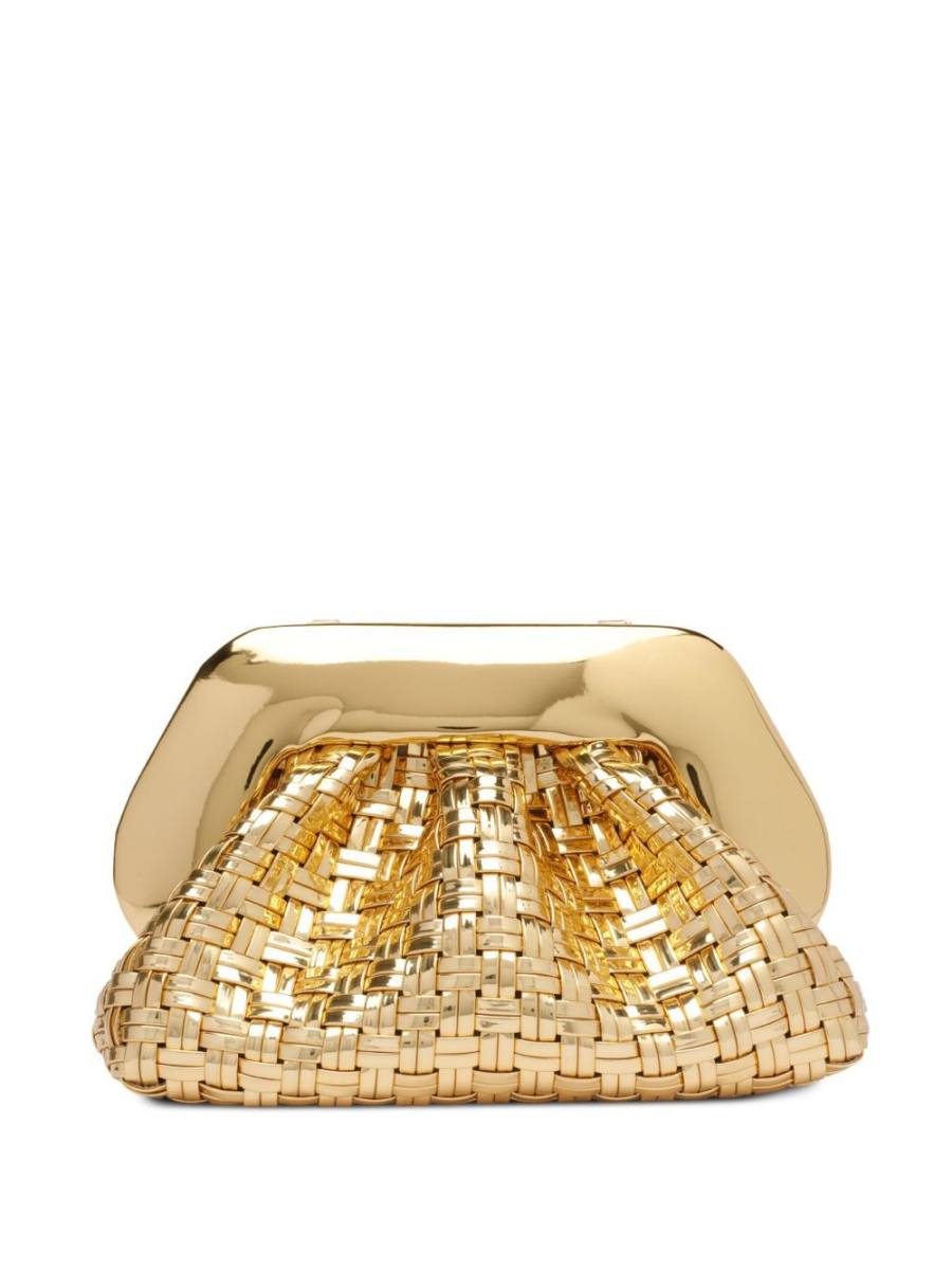 Tia Weaved Laminated shoulder bag