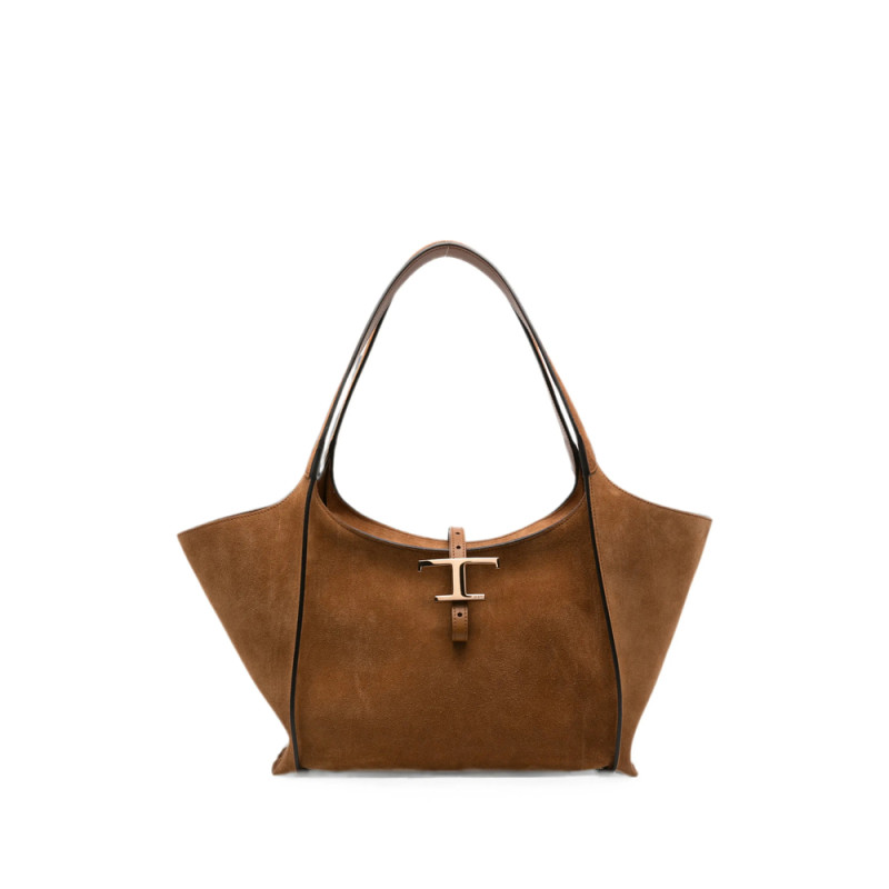 Tod's T Timeless Suede Tote Bag