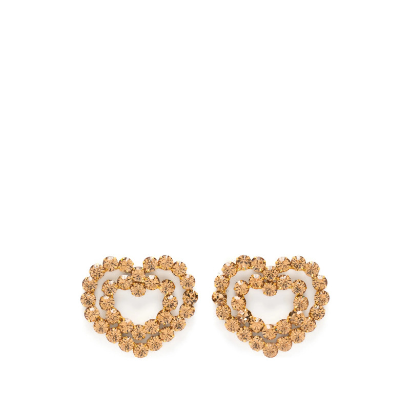Vanina Crystal-embellished Heart-shaped Earrings
