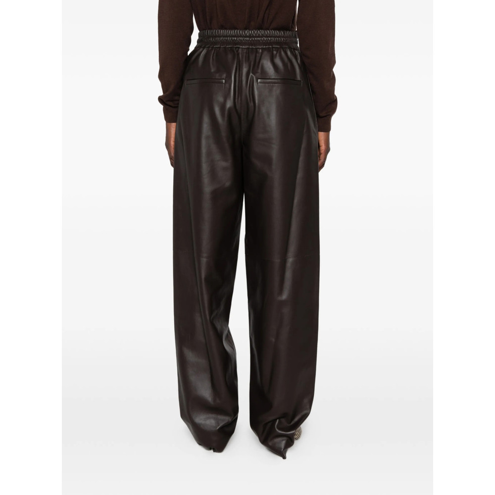 Joseph Drawstring-waist Leather Trousers
