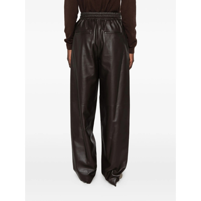 Joseph Drawstring-waist Leather Trousers