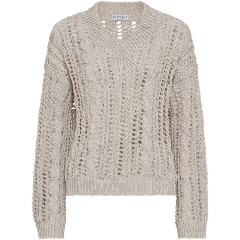 Brunello Cucinelli Open-knit Sweater