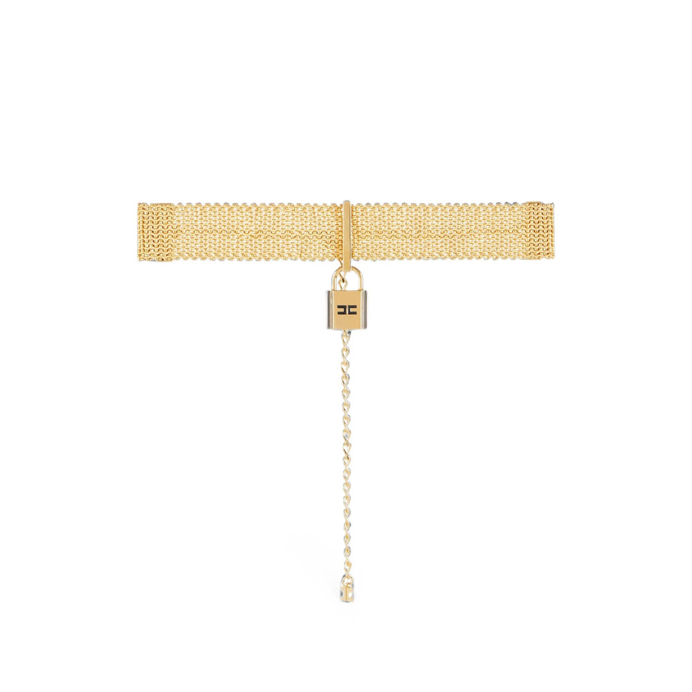 Elisabetta Franchi Choker With Jewel Padlock