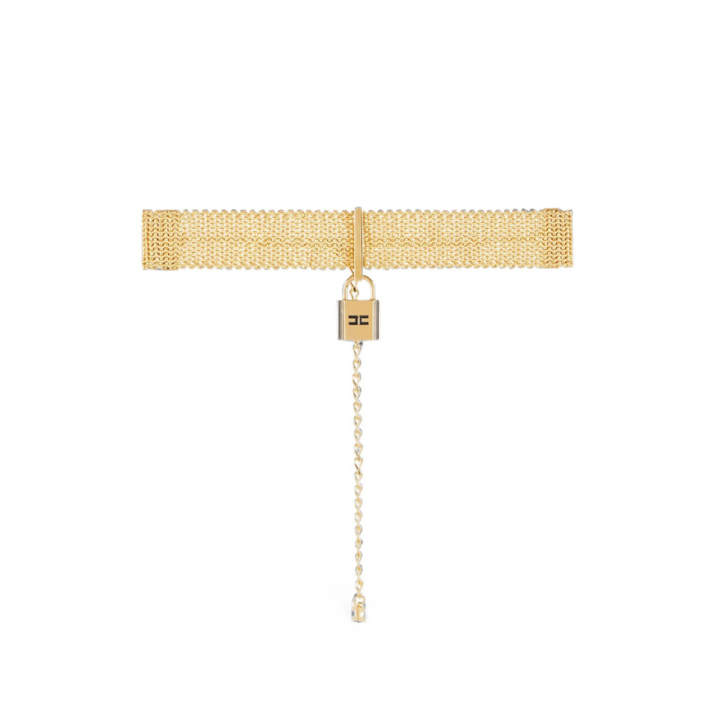 Elisabetta Franchi Choker With Jewel Padlock