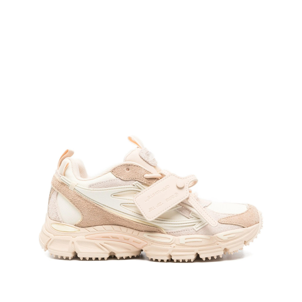 Off-white Suede-panelled Sneakers