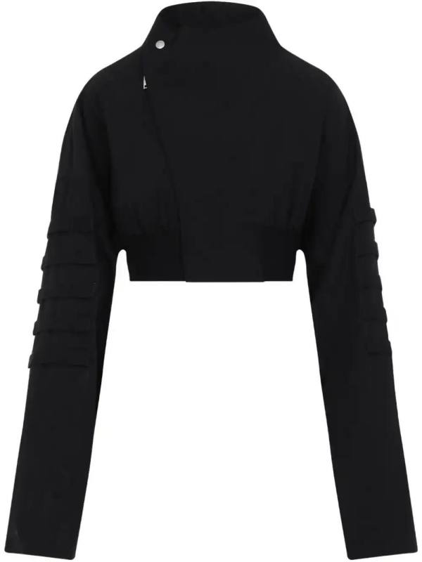 zipped cropped jacket