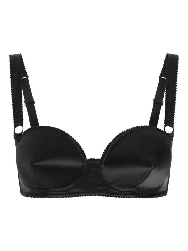satin balconette bra