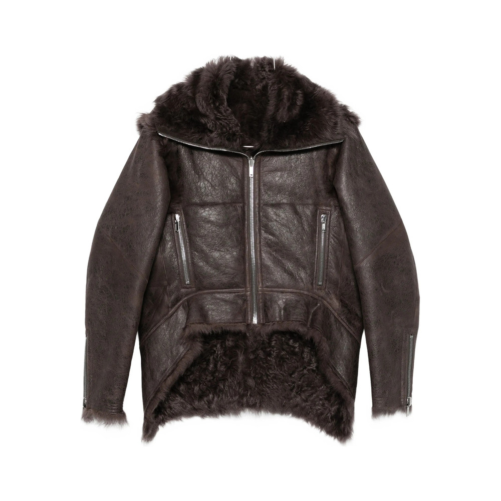Rick Owens Shearling Zip-front Jacket
