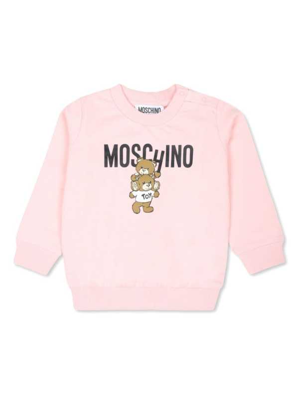 Teddy Bear-print cotton sweatshirt