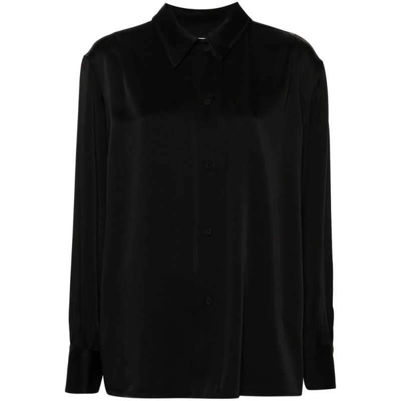 Jil Sander Pointed-collar Satin Shirt