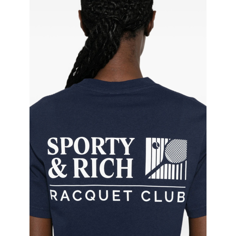 Sporty & Rich Promo Logo-print Short-sleeve T-shirt