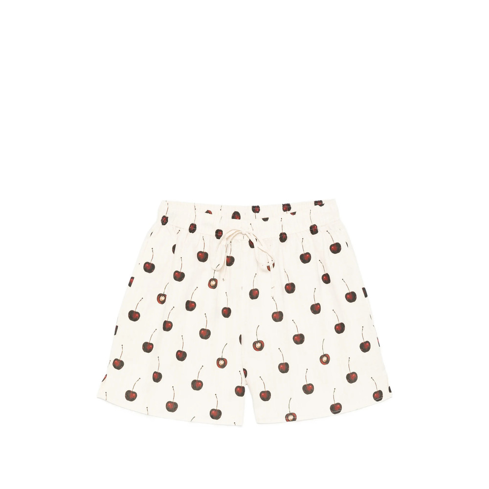 Stine Goya Cherry-print Drawstring Shorts