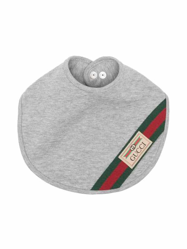 Web-stripe cotton bib