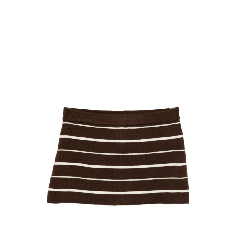 Frankies Bikinis Striped Skirt