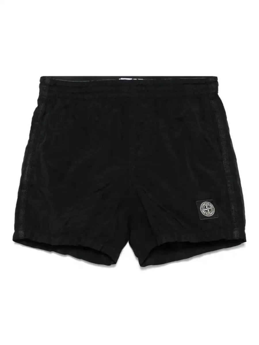 Compass-badge swim shorts