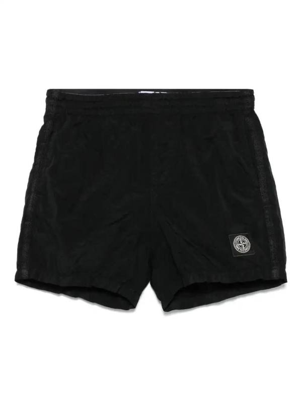 Compass-badge swim shorts