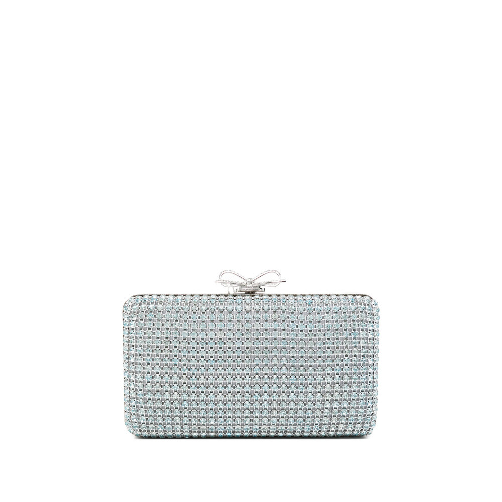 Self-portrait Chainmail Embellished Clutch Bag