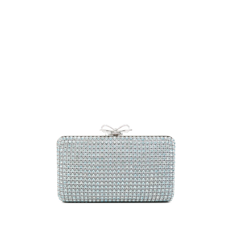 Self-portrait Chainmail Embellished Clutch Bag