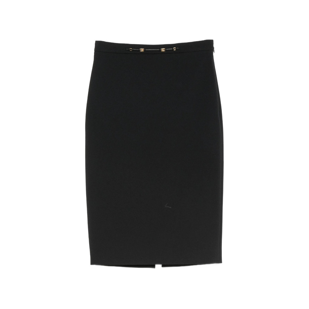 Elisabetta Franchi Logo-plaque Pencil Midi Skirt