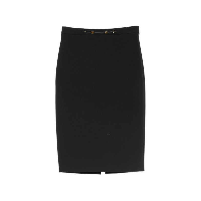 Elisabetta Franchi Logo-plaque Pencil Midi Skirt