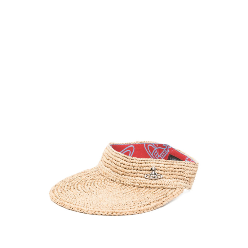 Vivienne Westwood Orb Raffia Visor