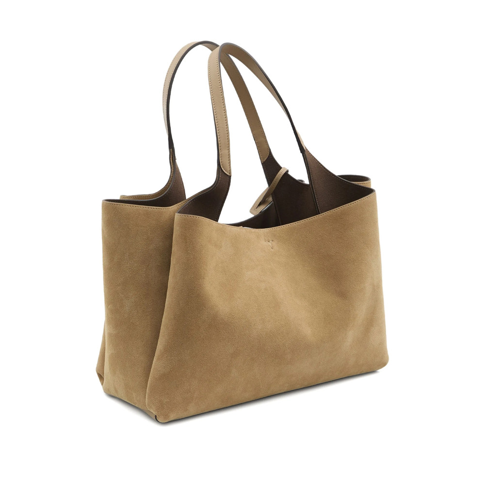 Tod's Suede Leather Shopping Bag