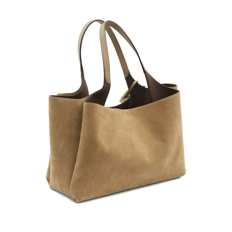 Tod's Suede Leather Shopping Bag