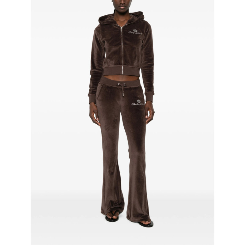 Sporty & Rich X Juicy Couture Rhinestone-embellished Track Pants