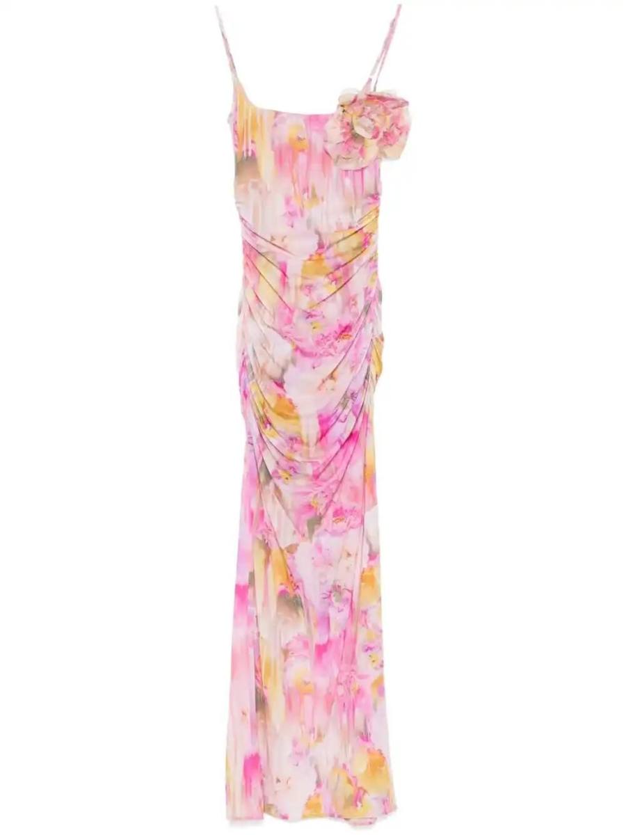 floral-print maxi dress