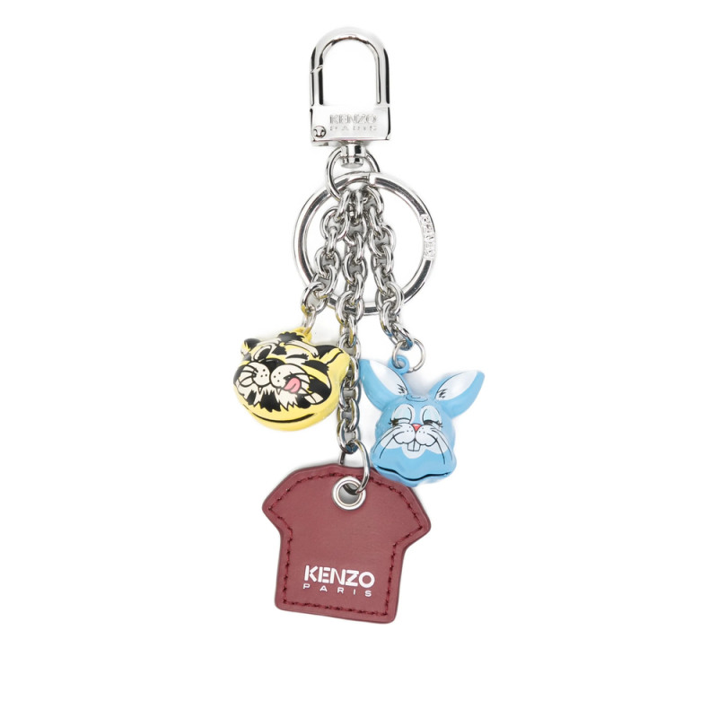 Kenzo Tiger Rabbit Charm Keyring