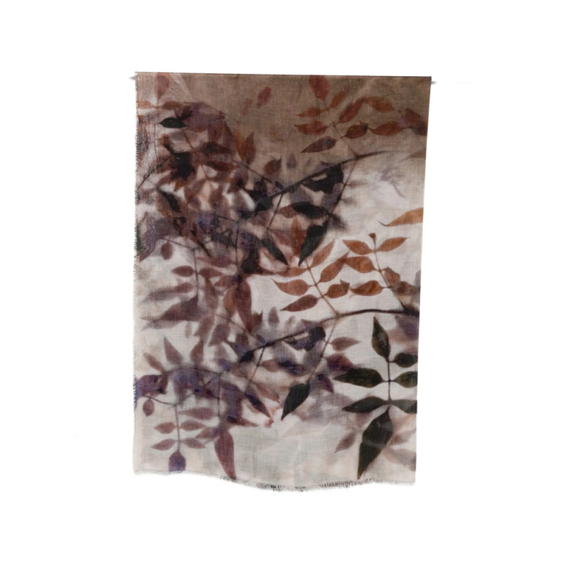 Faliero Sarti Dafne Leaf-print Scarf